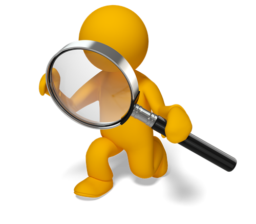 guy with magnifying glass